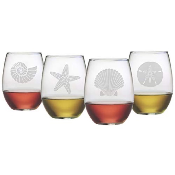 NIB happy hour wine glasses set of 4 - Picture 1 of 1